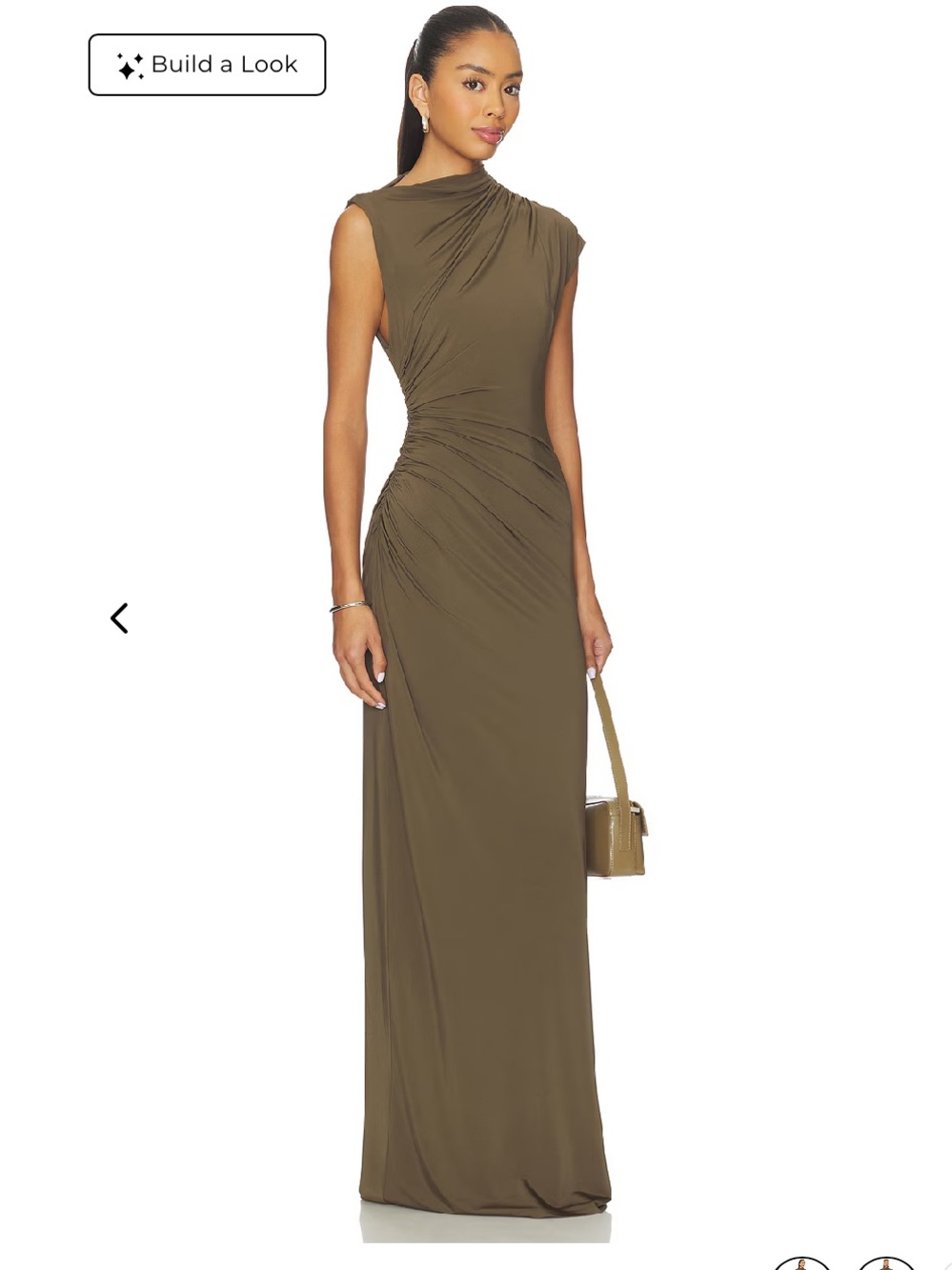 EAVES Auda Gown in Olive
